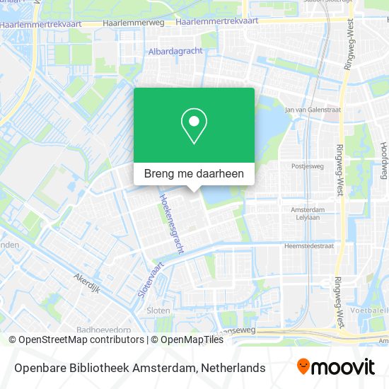 Openbare Bibliotheek Amsterdam kaart