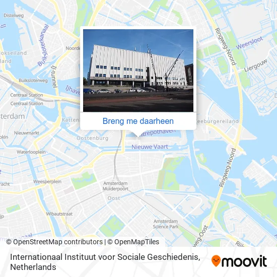 Internationaal Instituut voor Sociale Geschiedenis kaart