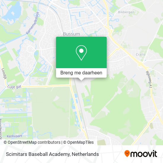Scimitars Baseball  Academy kaart
