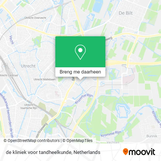 de kliniek voor tandheelkunde kaart