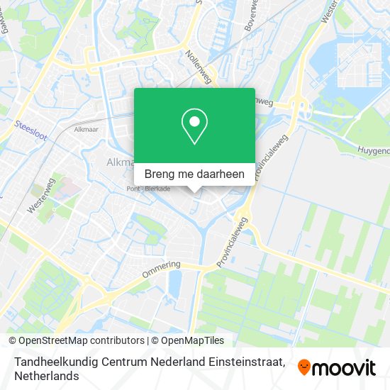 Tandheelkundig Centrum Nederland Einsteinstraat kaart
