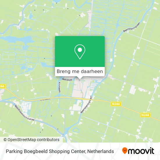 Parking Boegbeeld Shopping Center kaart