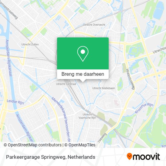 Parkeergarage Springweg kaart