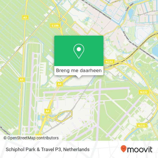 Schiphol Park & Travel P3 kaart