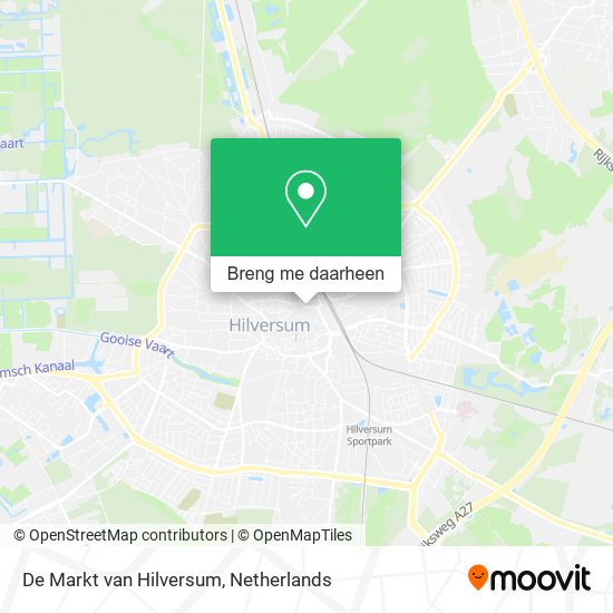 De Markt van Hilversum kaart