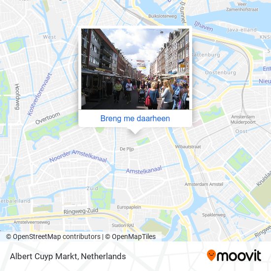 Albert Cuyp Markt kaart