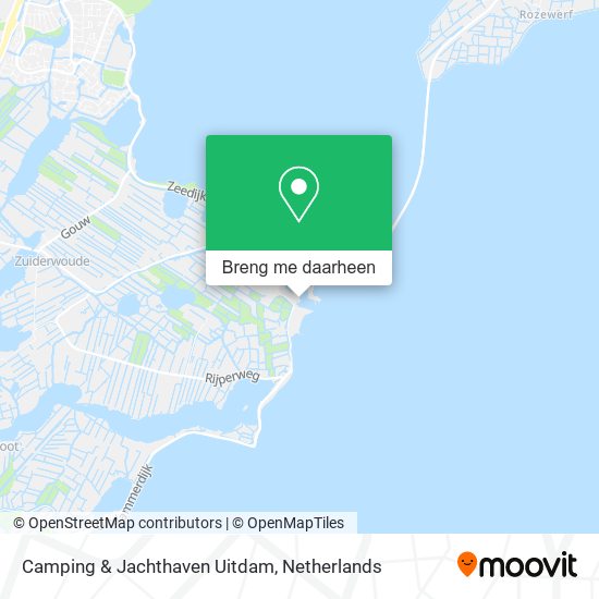 Camping & Jachthaven Uitdam kaart