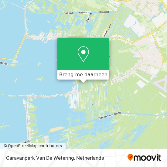 Caravanpark Van De Wetering kaart