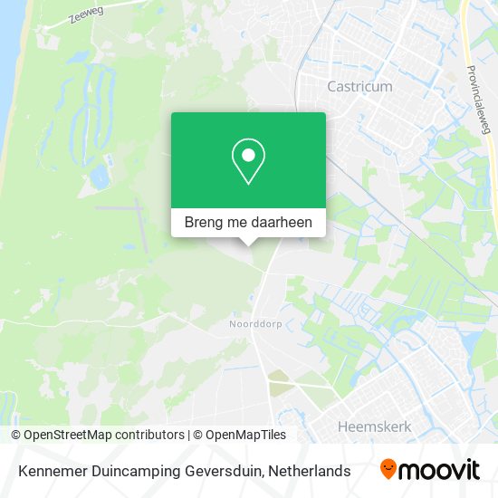 Kennemer Duincamping Geversduin kaart