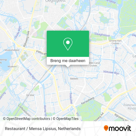 Restaurant / Mensa Lipsius kaart