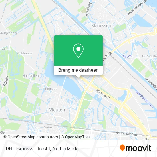 DHL Express Utrecht kaart