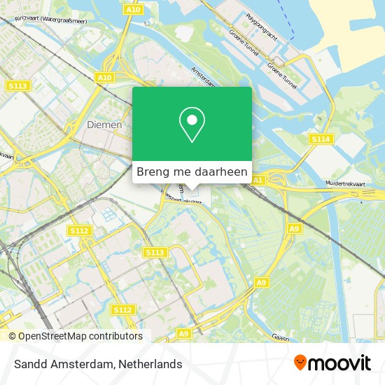 Sandd Amsterdam kaart