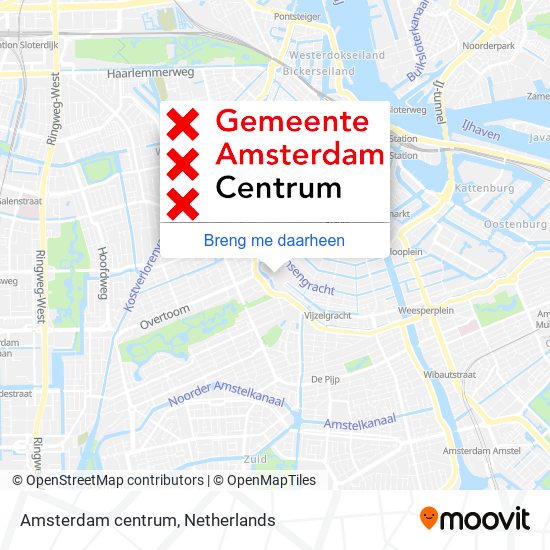 Amsterdam centrum kaart
