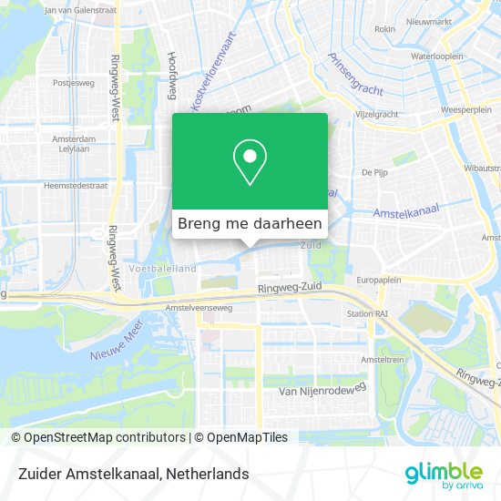 Zuider Amstelkanaal kaart