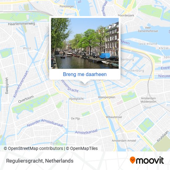 Reguliersgracht kaart