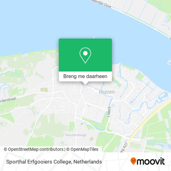 Sporthal Erfgooiers College kaart