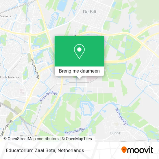 Educatorium Zaal Beta kaart