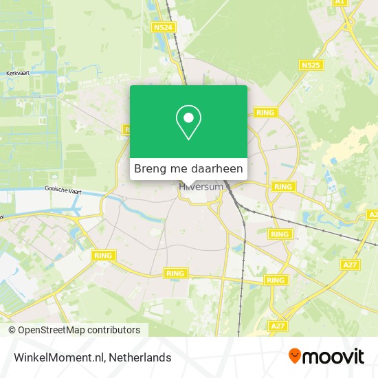 WinkelMoment.nl kaart