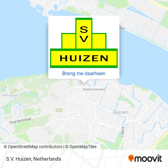 S.V. Huizen kaart