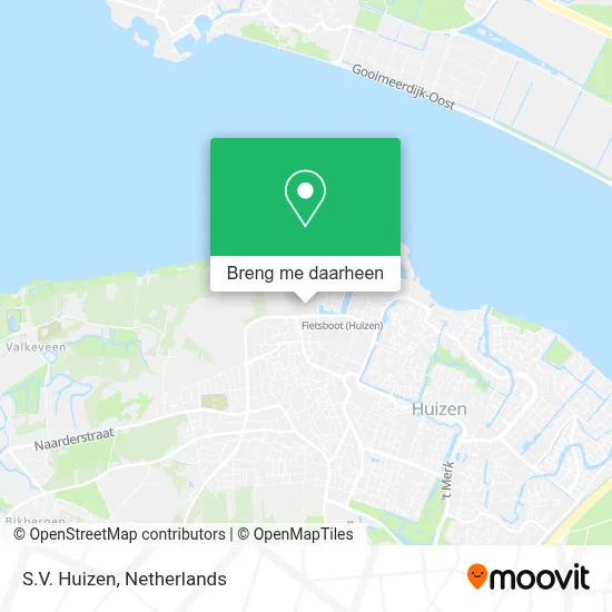 S.V. Huizen kaart
