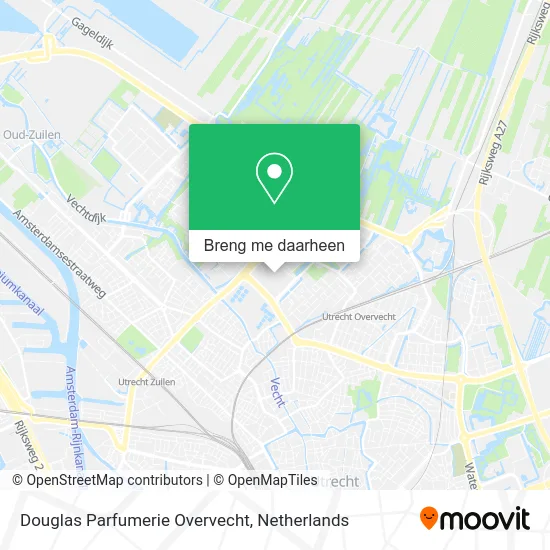 Douglas Parfumerie Overvecht kaart