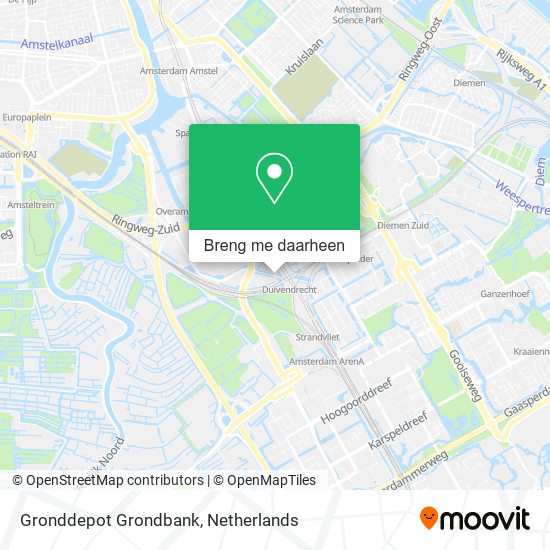 Gronddepot Grondbank kaart