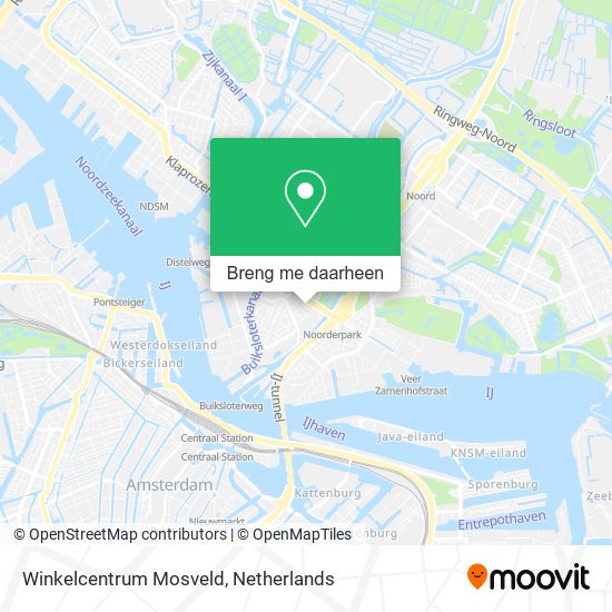 Winkelcentrum Mosveld kaart
