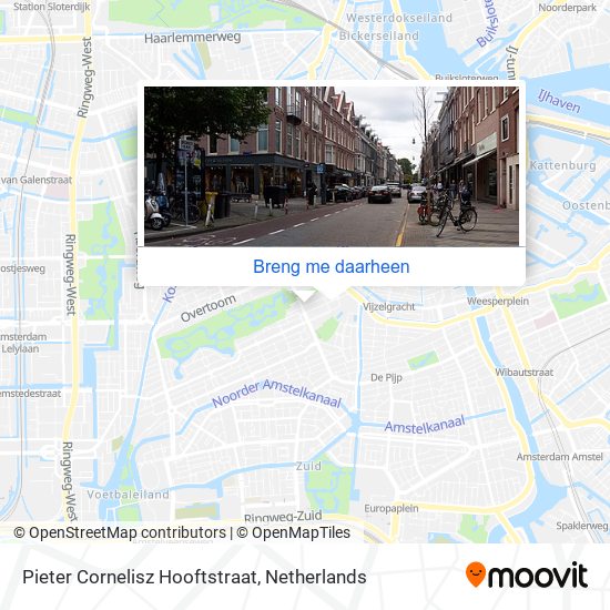 Pieter Cornelisz Hooftstraat kaart