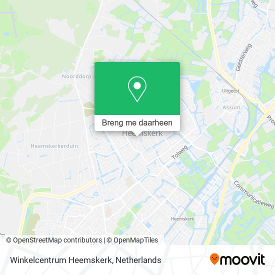 Winkelcentrum Heemskerk kaart
