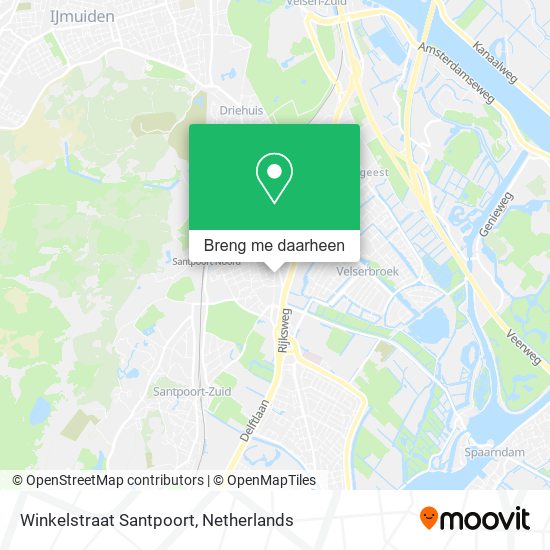 Winkelstraat Santpoort kaart