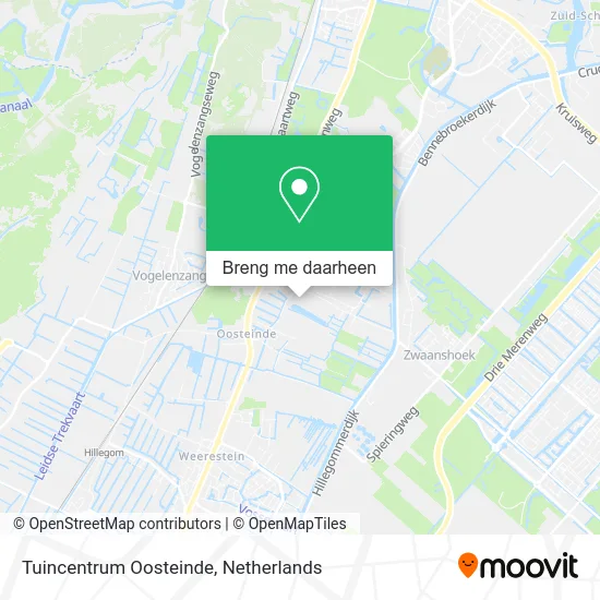 Tuincentrum Oosteinde kaart