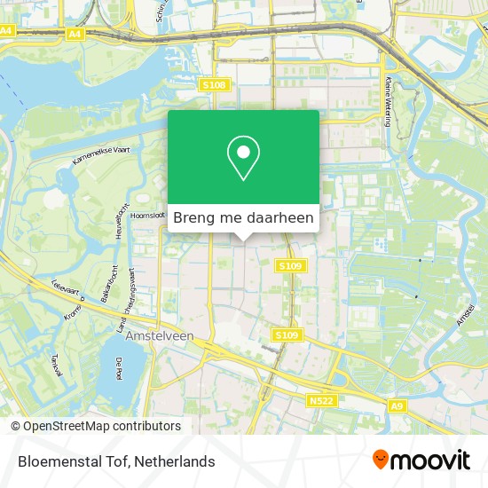 Bloemenstal Tof kaart