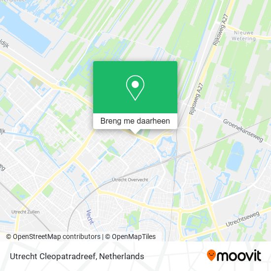 Utrecht Cleopatradreef kaart