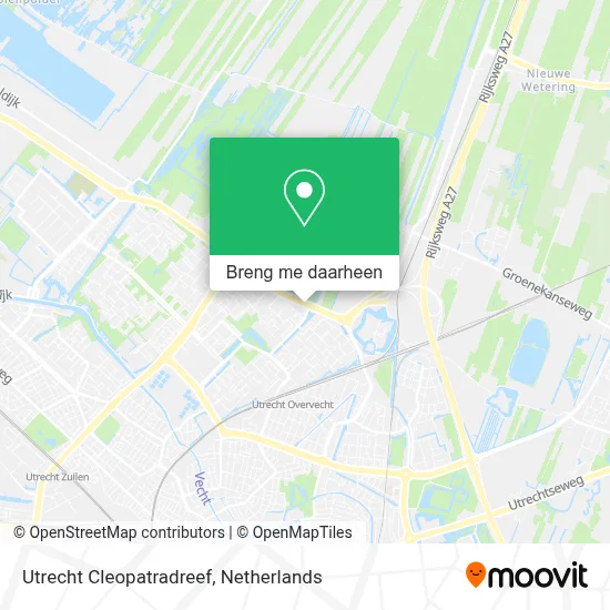 Utrecht Cleopatradreef kaart