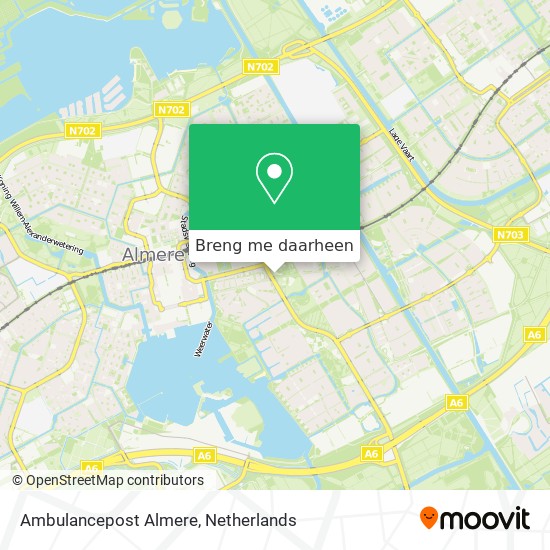 Ambulancepost Almere kaart