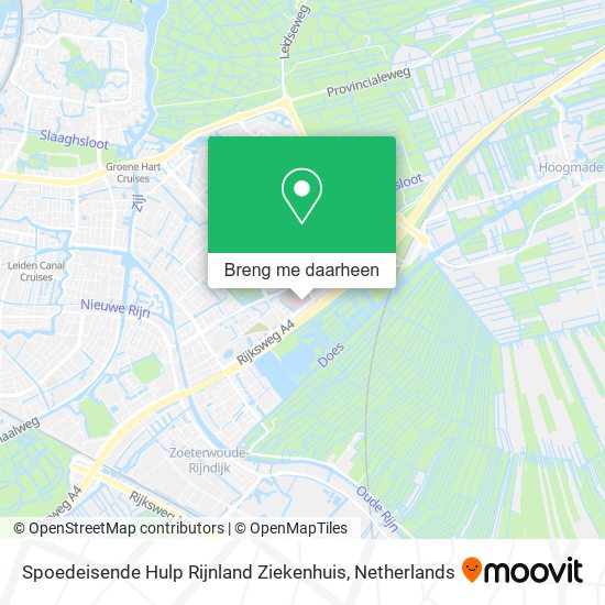 Spoedeisende Hulp Rijnland Ziekenhuis kaart