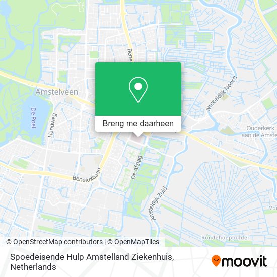 Spoedeisende Hulp Amstelland Ziekenhuis kaart