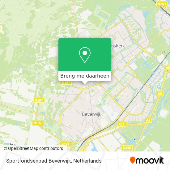 Sportfondsenbad Beverwijk kaart