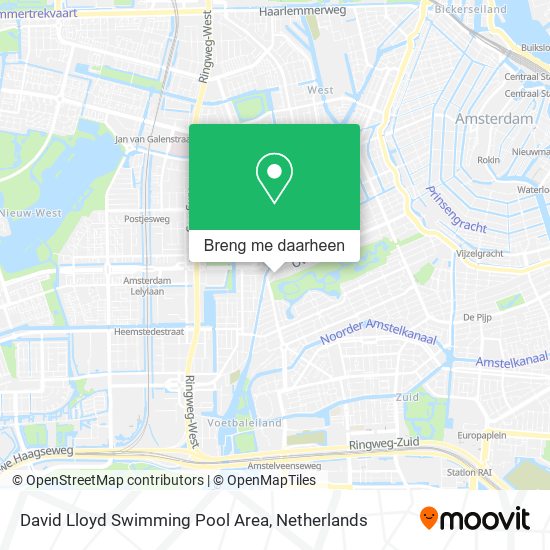 David Lloyd Swimming Pool Area kaart