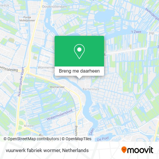 vuurwerk fabriek wormer kaart