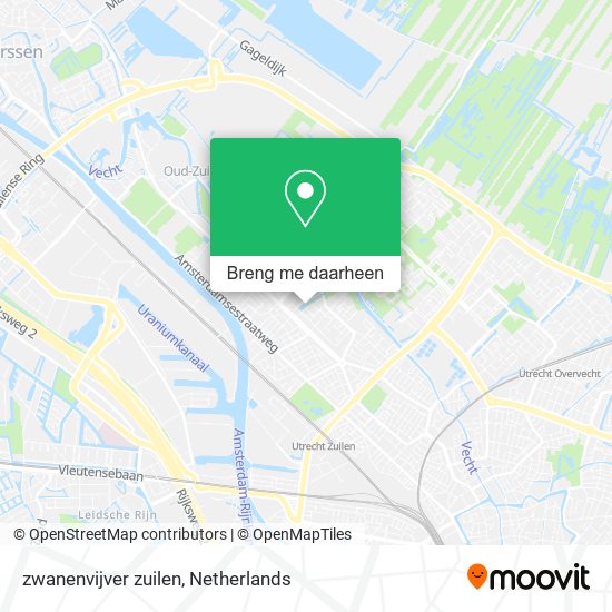 zwanenvijver zuilen kaart