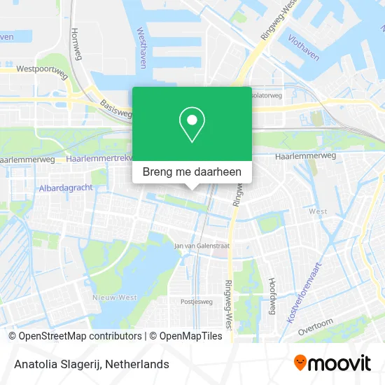 Anatolia Slagerij kaart