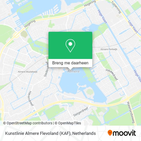 Kunstlinie Almere Flevoland (KAF) kaart
