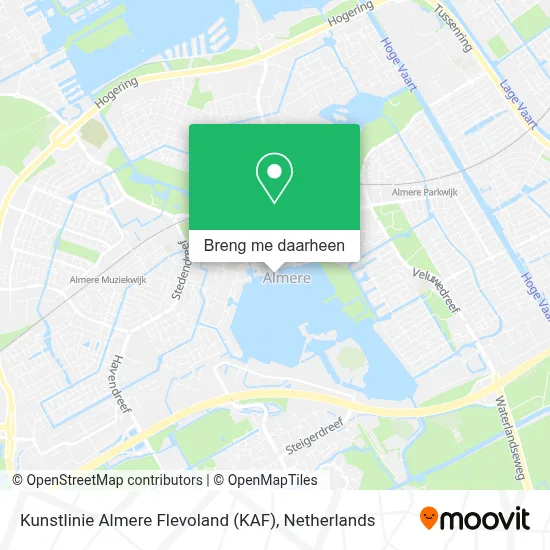 Kunstlinie Almere Flevoland (KAF) kaart