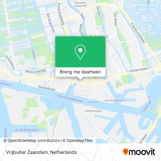 Vrijbuiter Zaandam kaart