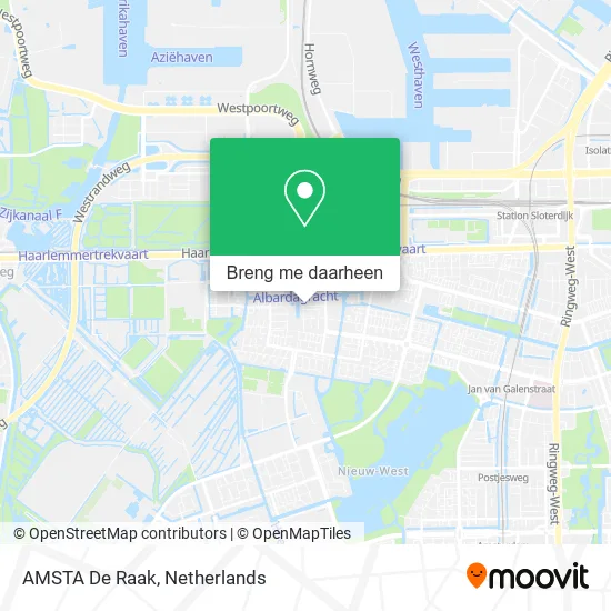 AMSTA De Raak kaart