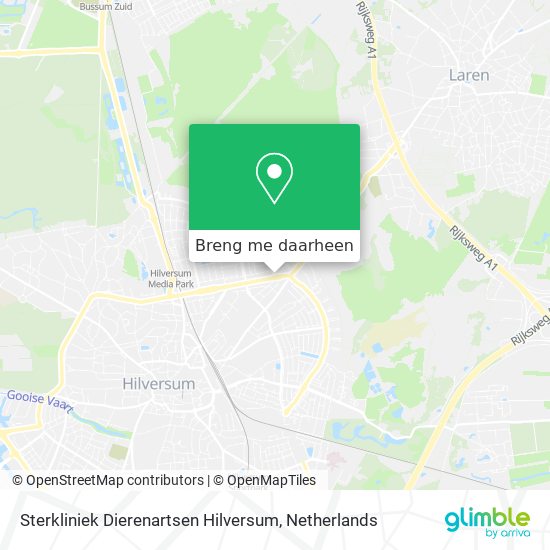 Sterkliniek Dierenartsen Hilversum kaart