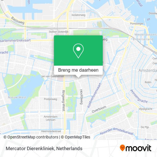 Mercator Dierenkliniek kaart