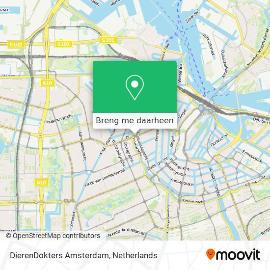 DierenDokters Amsterdam kaart