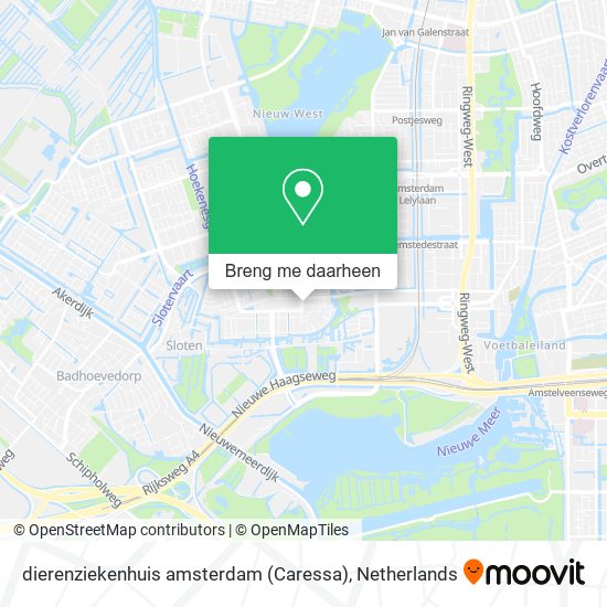 dierenziekenhuis amsterdam (Caressa) kaart